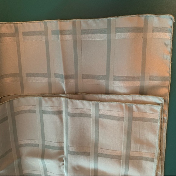 Echo Vintage Wrap Scarf ~Stripes & Squares /Symphony 21" Square Scarf~green - Picture 11 of 12